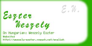 eszter weszely business card